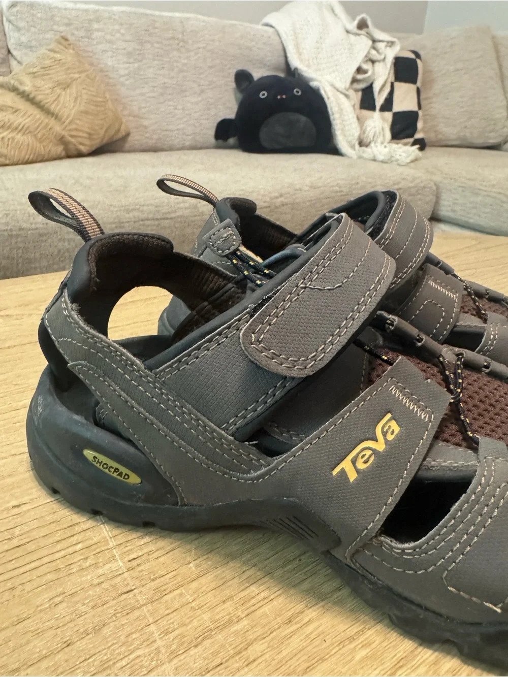 Teva Men's Dark Gray Outdoor Closed-Toe Sandals